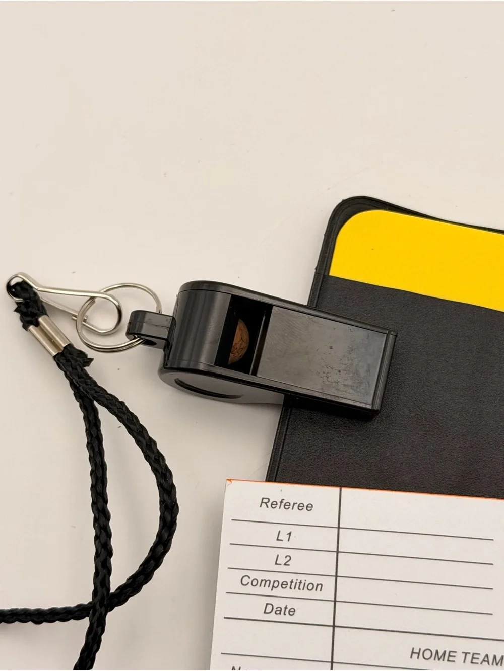 Champion Sports Deluxe Referee with 1 Score Pad, 1 Yellow and 1 Red Card, Whistl